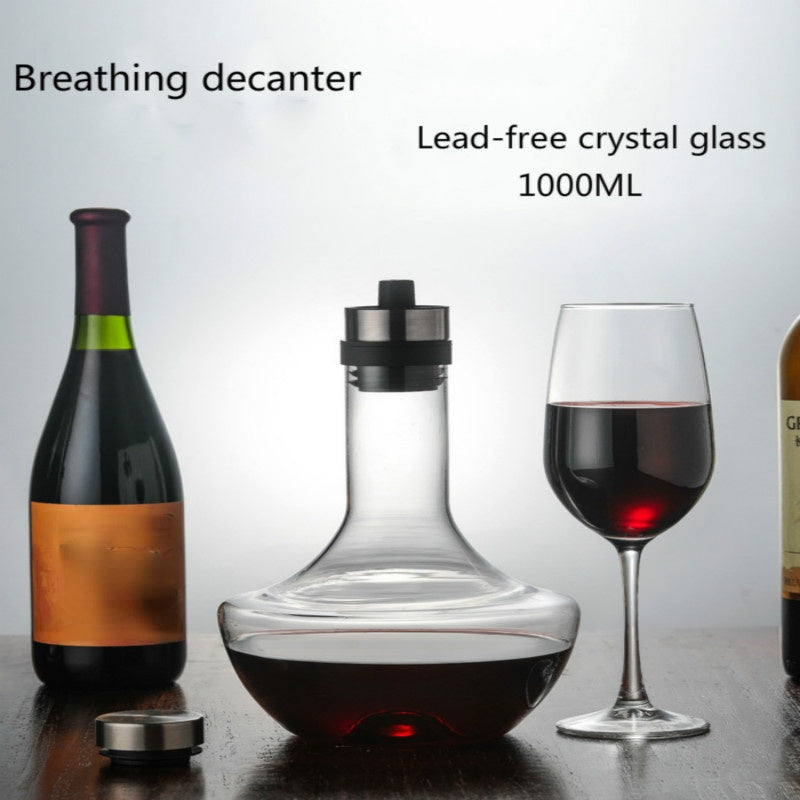 Decanter Handmade Crystal Red Wine Glass Brandy Decant Set Jug Bar