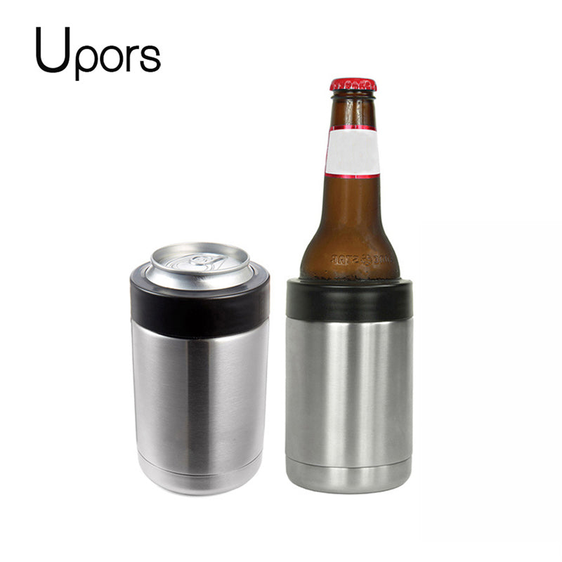 12oz Can Cooler Beer Bottle Holder Cold Keeper Double Stainless Steel  Double Wall Insulated Vacuum Container Kitchen Keeper - Vacuum Flasks &  Thermoses - AliExpress
